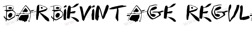 BarbieVintage Regula字体转换